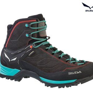 Magnet / Viridian Green Salewa Women's MTN Trainer Mid GTX Boot